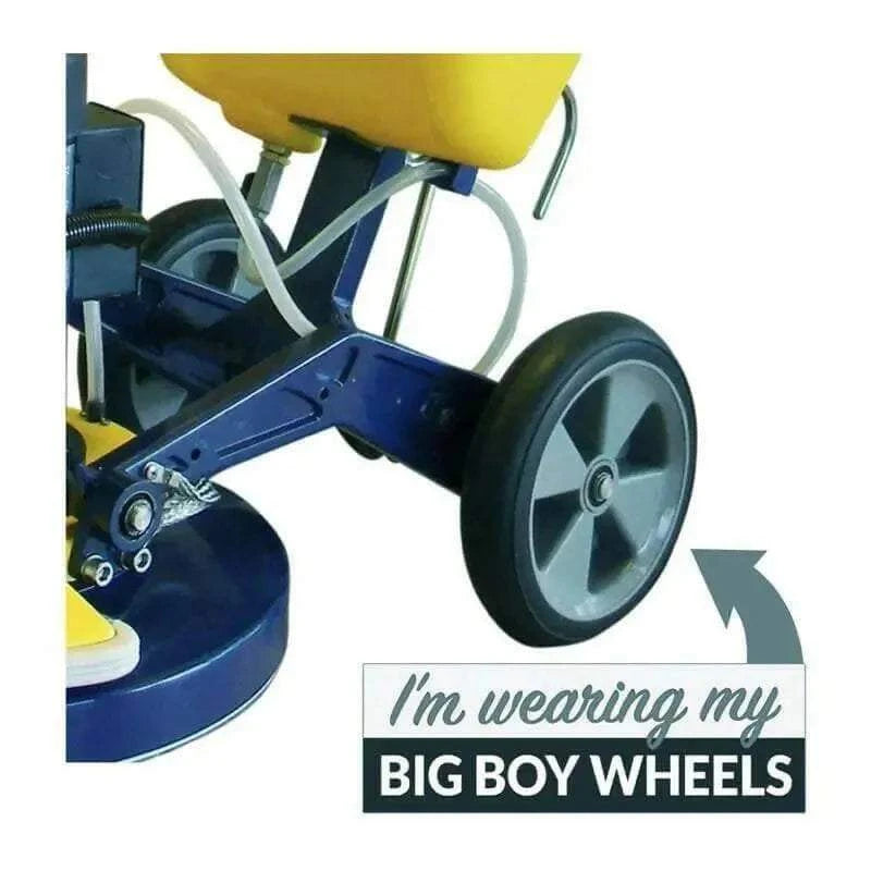 Cimex Big Boy Wheel Kit 10-inch semi-pneumatic wheels with stainless steel axle for Cimex machines