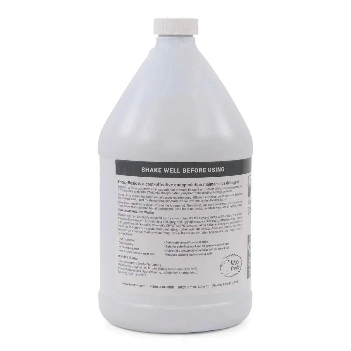 Releasit Encap-Basic 1 gallon bottle low cost encapsulation carpet detergent