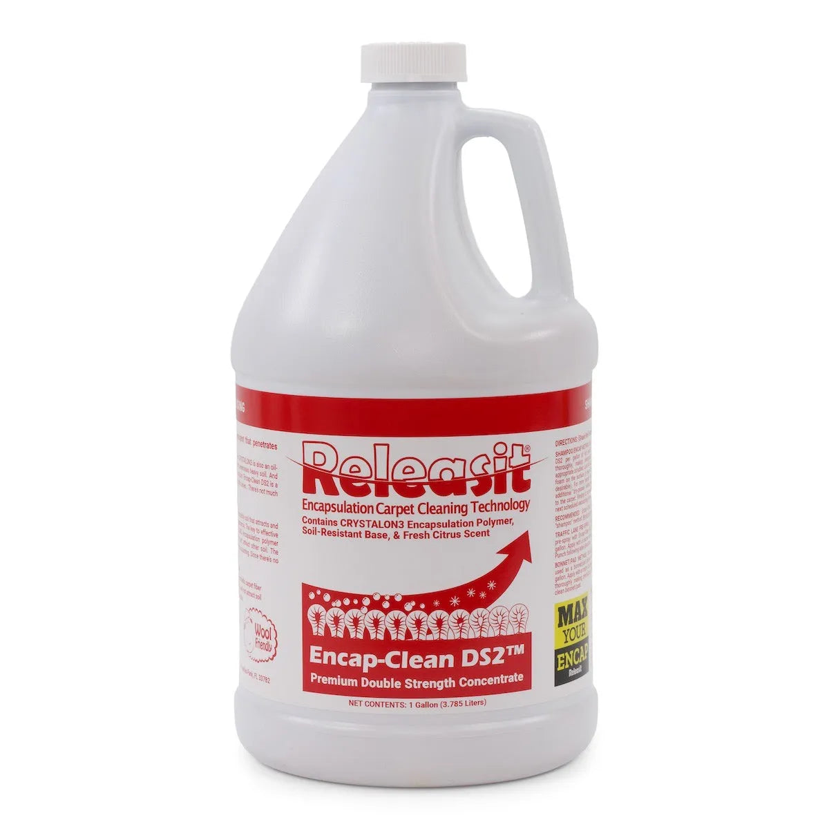 Releasit Encap-Clean DS2 1-gallon bottle for commercial carpet encapsulation cleaning