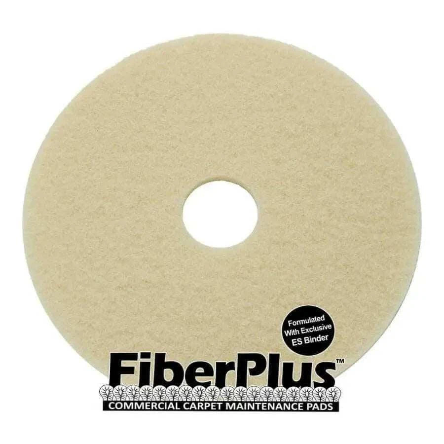 FiberPlus Carpet Cleaning Pads 15 inch case of 5 for commercial carpet cleaning with durable polyester fibers and even solution dispersion