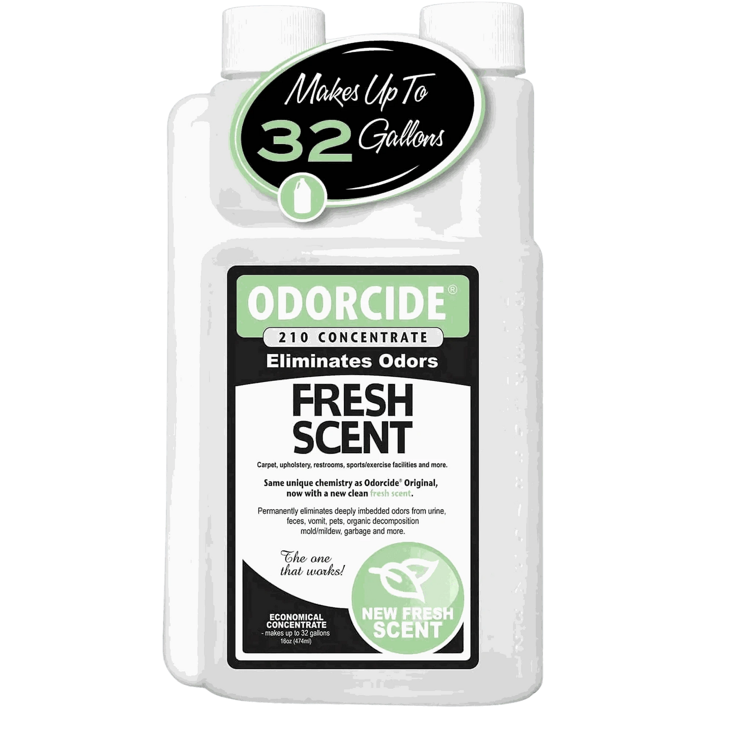 Odorcide Fresh Scent Pint bottle for powerful, safe odor elimination with fresh fragrance