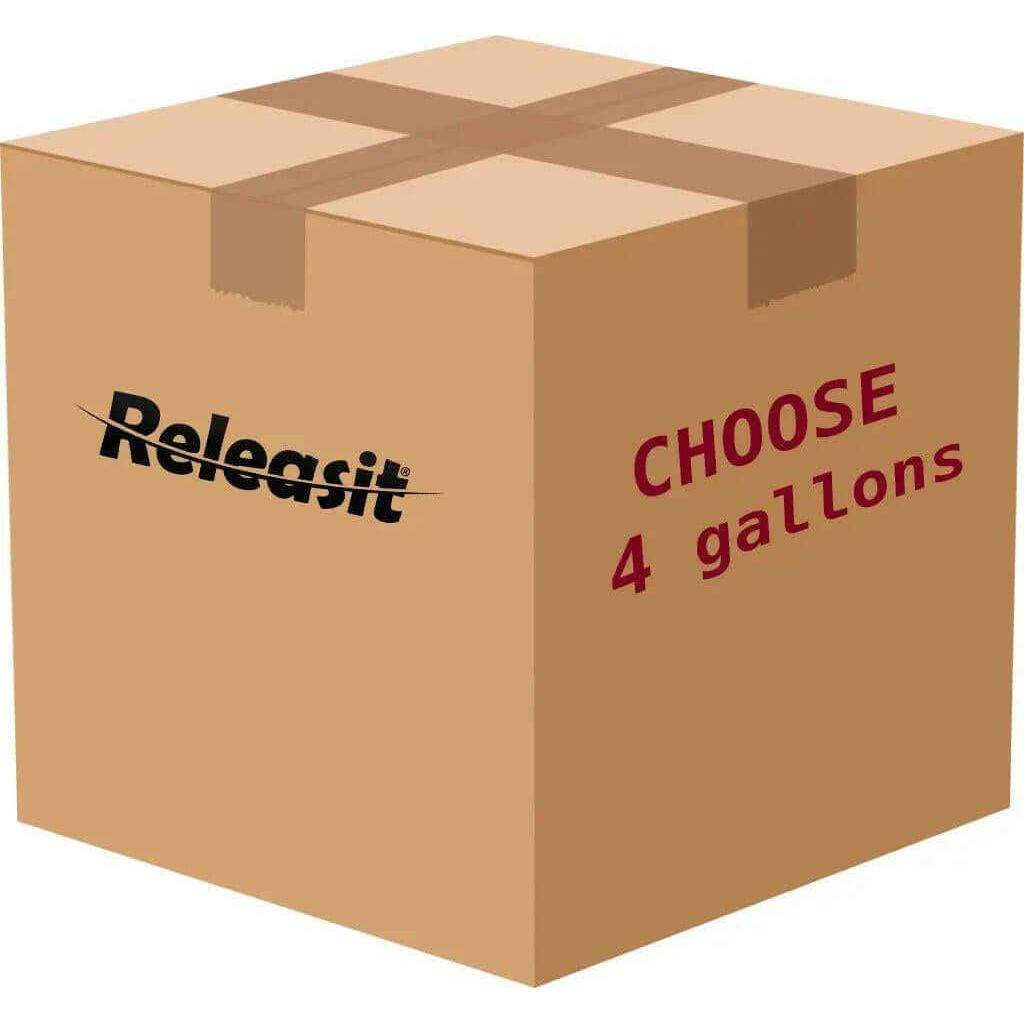 Mixed Releasit case with 4 gallon bottles of encapsulation detergent offering 5% savings