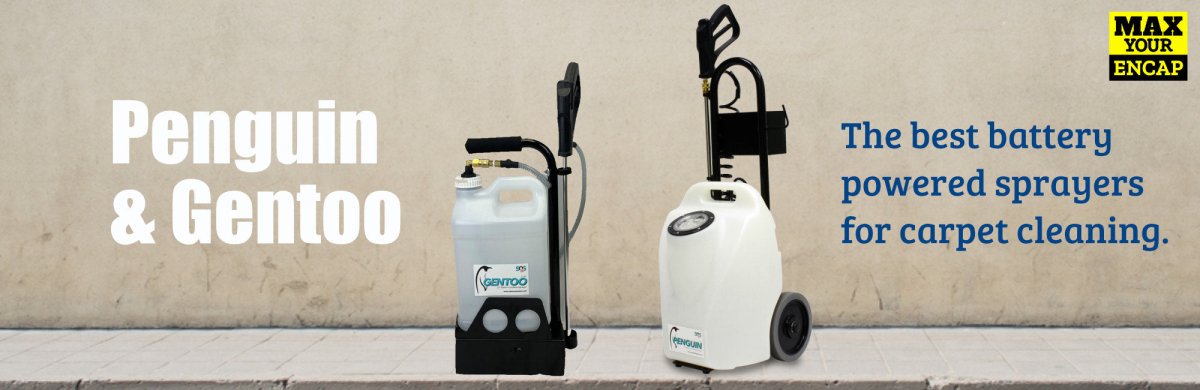 Penguin & Gentoo Battery Powered Sprayers For Carpet Cleaning - ExcellentSupply.com