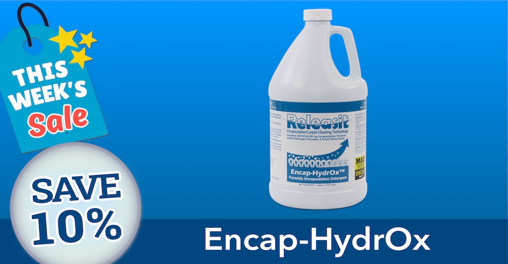 Encap-HydrOx - On sale this week - For commercial carpet cleaning