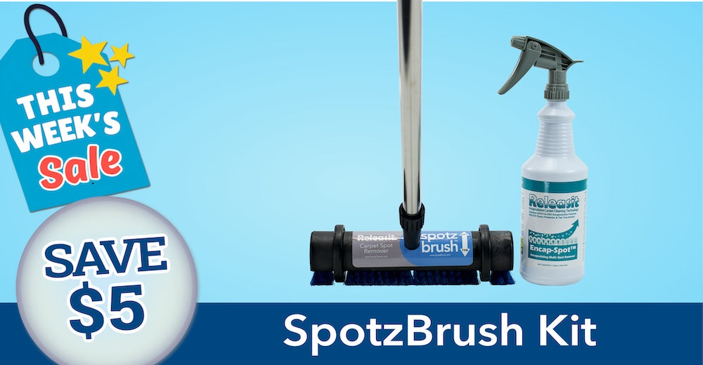 Spotz Brush- On sale this week - For commercial carpet cleaning spot cleaning
