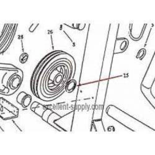 Replacement Axle Washer for ALL Cimex Carpet Cleaning Machines and Marble Grinding Machine Cimex