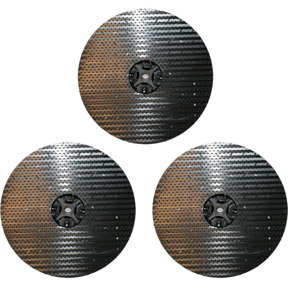 6162 Cimex Instalock Pad Drivers (set of 3) for 24 inch Cimex Machines Floor Care and Commercial